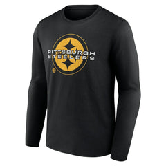 Pittsburgh Steelers Advance to Victory Long Sleeve T-Shirt Black