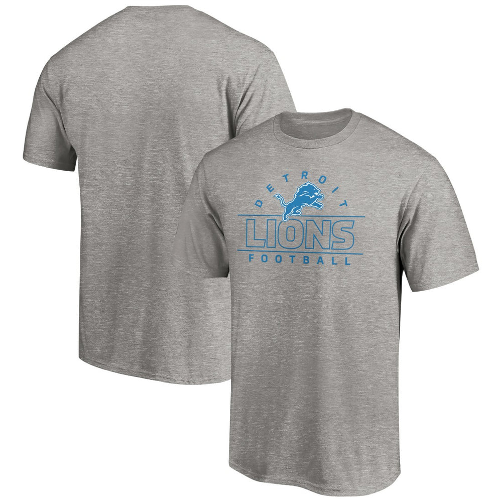 Detroit Lions Dual Threat T-Shirt Heather Gray