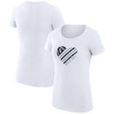 Chicago White Sox G-III 4Her by Carl Banks Women's Super-Slim Fit Lightweight Heart Graphic T-Shirt - White - MLB Sale