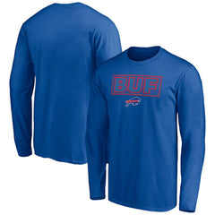 Buffalo Bills Squad Throwbacks Long Sleeve T-Shirt Royal