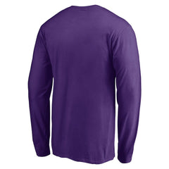 Minnesota Vikings Squad Throwbacks Long Sleeve T-Shirt Purple