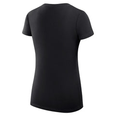 Cincinnati Reds G-III 4Her by Carl Banks Women's Super-Slim Fit Lightweight Heart V-Neck T-Shirt - Black - MLB Sale