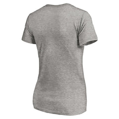 Detroit Lions Women's Depth Chart V-Neck T-Shirt Gray