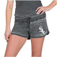 Chicago White Sox Concepts Sport Women's Resurgence Waffle Knit Shorts - Charcoal - MLB on Sale