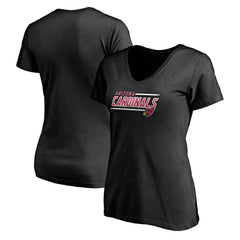 Arizona Cardinals Women's Mascot In Bounds V-Neck T-Shirt Black