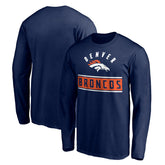 Denver Broncos Team Arch Knockout Long Sleeve T-Shirt Navy