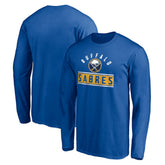 Buffalo Sabres Team Arch Knockout Long Sleeve T-Shirt - Royal - NHL 200274449