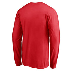 Chicago Blackhawks Team Arch Knockout Long Sleeve T-Shirt - Red - NHL 200274452