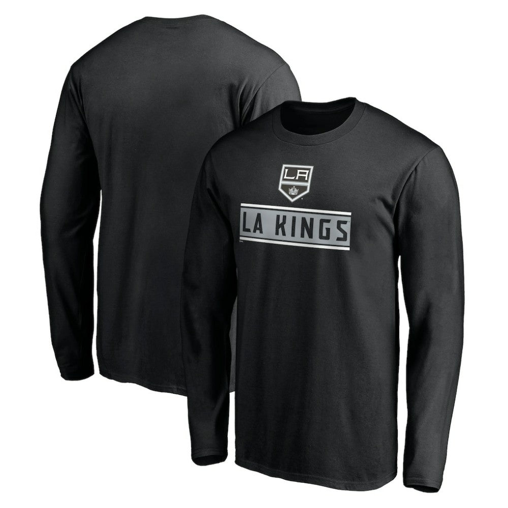 Los Angeles Kings Team Arch Knockout Long Sleeve T-Shirt - Black - NHL 200274458