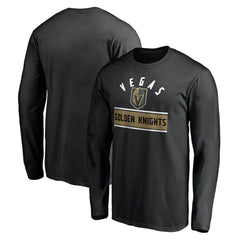 Vegas Golden Knights Team Arch Knockout Long Sleeve T-Shirt - Black - NHL 200274471
