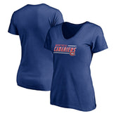 Montreal Canadiens Women's Mascot In Bounds V-Neck T-Shirt - Blue - NHL 200274543