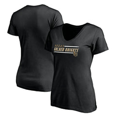 Vegas Golden Knights Women's Mascot In Bounds V-Neck T-Shirt - Black - NHL 200274556