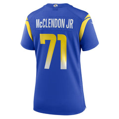 Nike Warren McClendon Jr. Los Angeles Rams Women's Team Game Jersey Royal