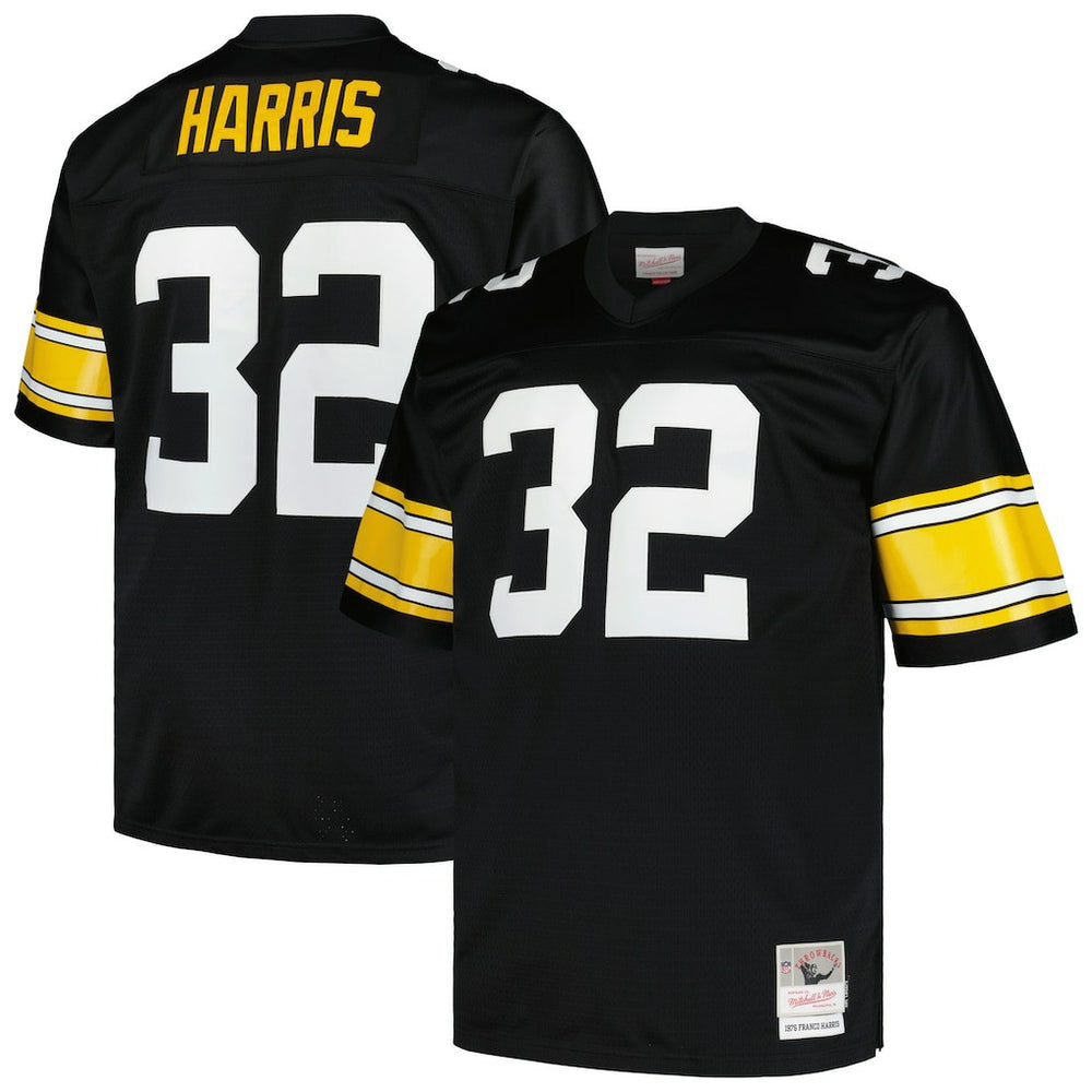 Mitchell & Ness Franco Harris Pittsburgh Steelers Big & Tall 1976 Legacy Retired Player Jersey Black