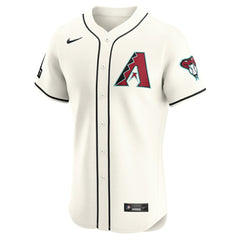 Arizona Diamondbacks Nike Home Elite Patch Jersey - White - Nike on Sale