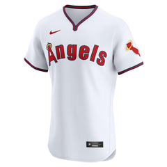 Los Angeles Angels Nike Alternate Vapor Premier Elite Patch Jersey - White - Nike Sale