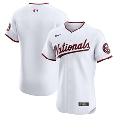 Washington Nationals Nike Home Elite Jersey - White - Nike Discount