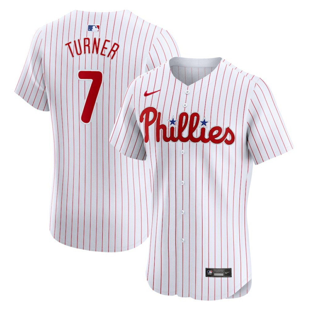 Trea Turner Philadelphia Phillies Nike Home Elite Jersey - White - Nike Online