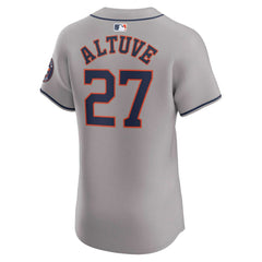 Jose Altuve Houston Astros Nike Road Elite Player Jersey - Gray - Nike Discount