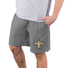 New Orleans Saints Concepts Sport Quest Knit Jam Shorts Charcoal