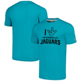 Jacksonville Jaguars Homage Unisex The NFL ASL Collection by Love Sign Tri-Blend T-Shirt Teal