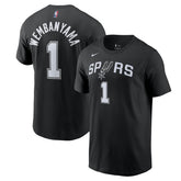 Victor Wembanyama San Antonio Spurs Icon 2022/23 Name & Number T-Shirt Black | Nike Near Me
