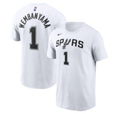 Victor Wembanyama San Antonio Spurs Icon 2022/23 Name & Number T-Shirt White | Nike for sale