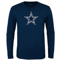 Dallas Cowboys Preschool Primary Logo Long Sleeve T-Shirt Navy