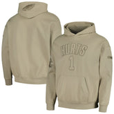 Jalen Hurts Philadelphia Eagles Pro Standard Player Name & Number Pullover Hoodie Tan