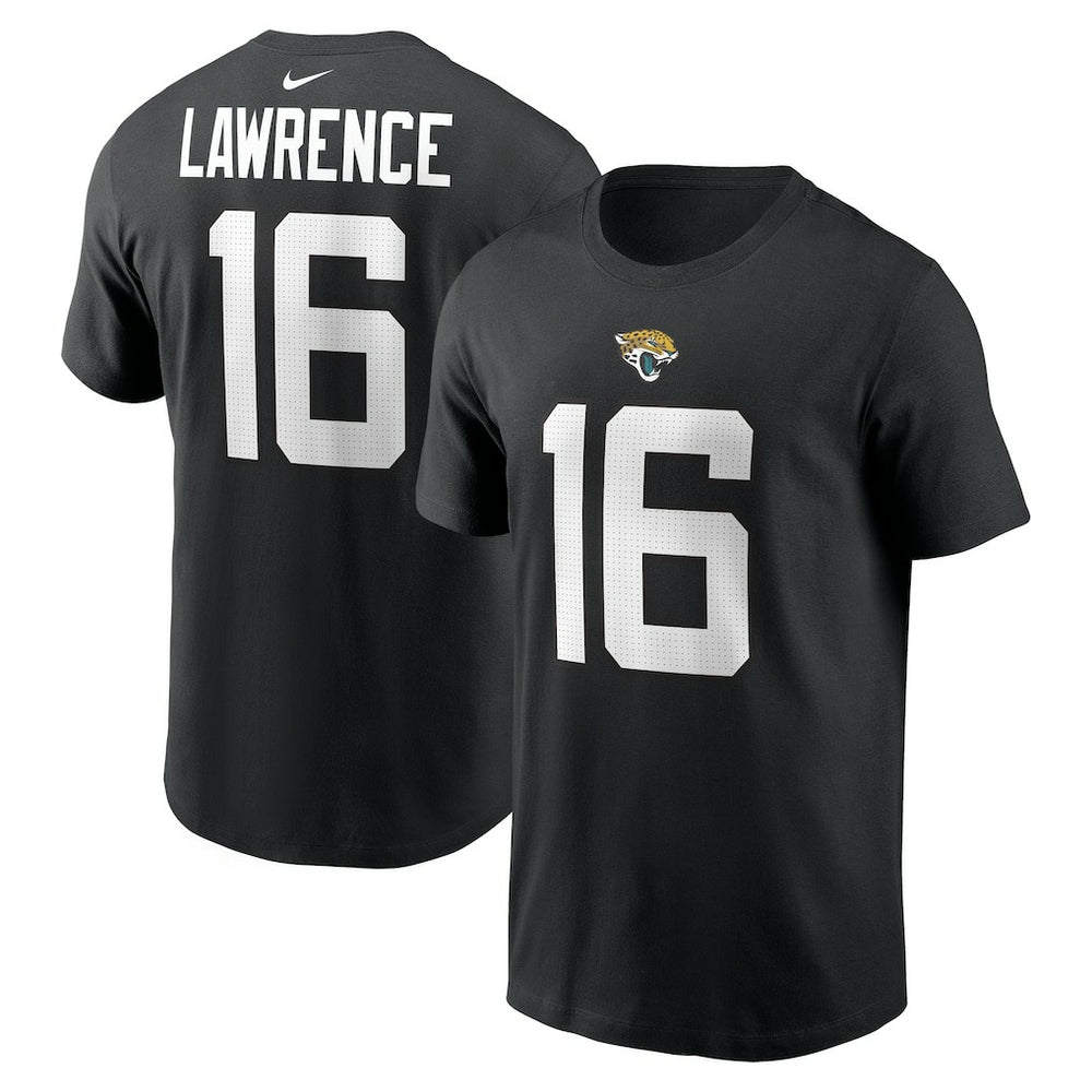 Nike Trevor Lawrence Jacksonville Jaguars Player Name & Number T-Shirt Black