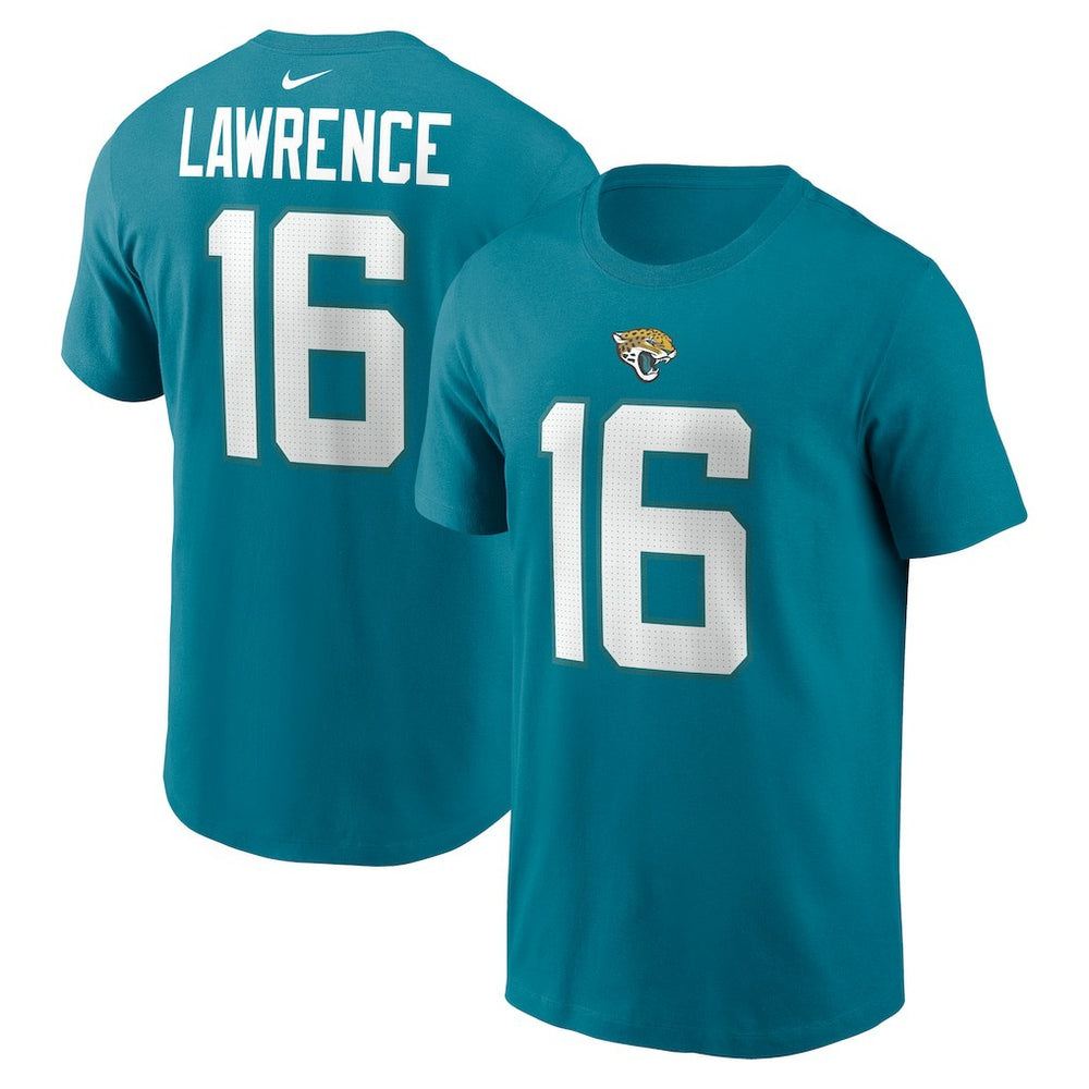 Nike Trevor Lawrence Jacksonville Jaguars Player Name & Number T-Shirt Teal