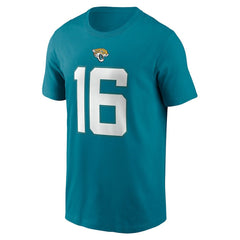 Nike Trevor Lawrence Jacksonville Jaguars Player Name & Number T-Shirt Teal