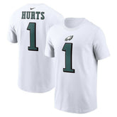 Nike Jalen Hurts Philadelphia Eagles Player Name & Number T-Shirt White