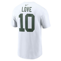 Nike Jordan Love Green Bay Packers Player Name & Number T-Shirt White