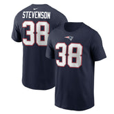 Nike Rhamondre Stevenson New England Patriots Player Name & Number T-Shirt Navy