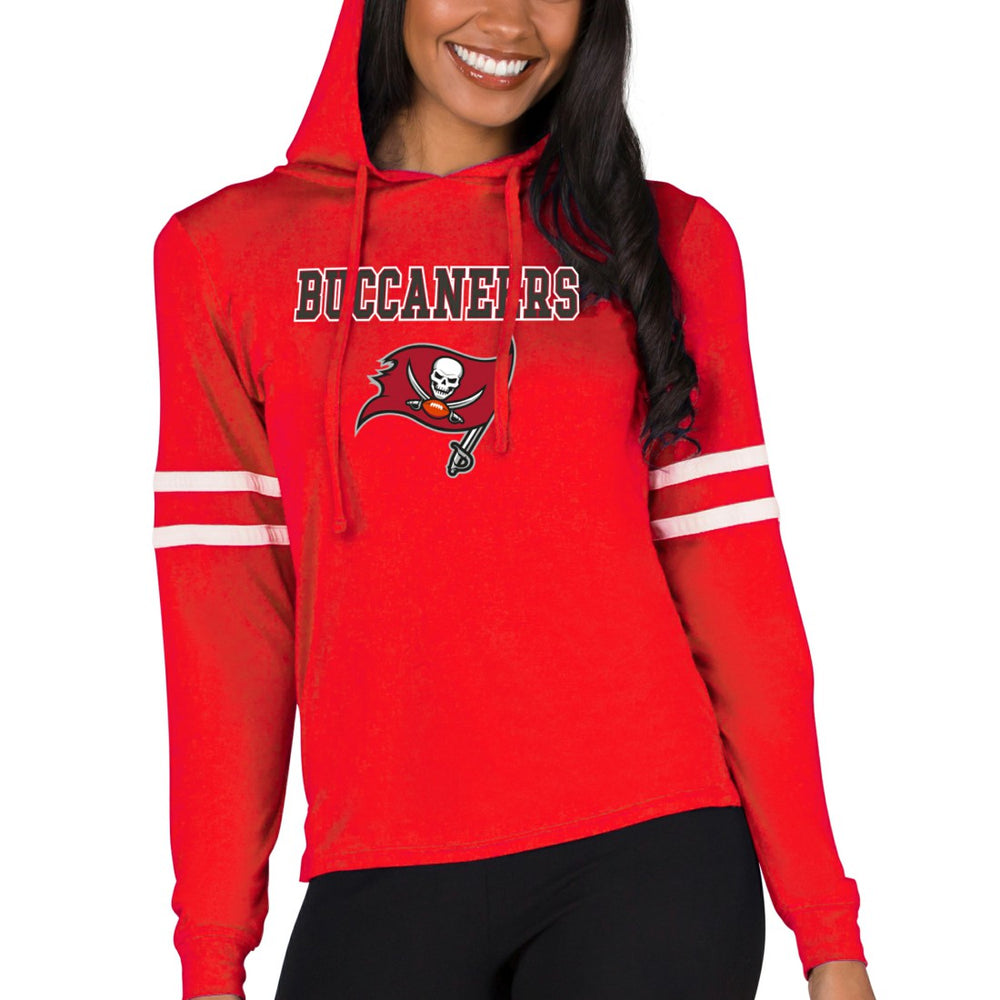 Tampa Bay Buccaneers Concepts Sport Women's Marathon Lightweight Lounge Pullover Hoodie Red