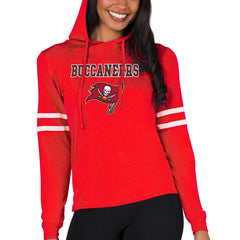 Tampa Bay Buccaneers Concepts Sport Women's Marathon Lightweight Lounge Pullover Hoodie Red
