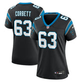 Nike Austin Corbett Carolina Panthers Women's Team Game Jersey Black
