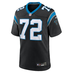 Nike Taylor Moton Carolina Panthers Team Game Jersey Black