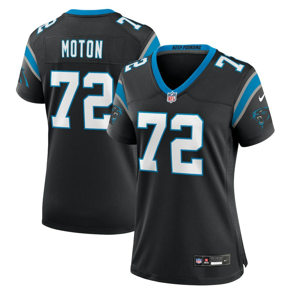 Nike Taylor Moton Carolina Panthers Women's Team Game Jersey Black