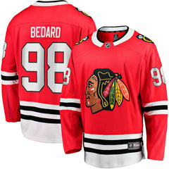 Connor Bedard Chicago Blackhawks Fanatics Home Breakaway Player Jersey - Red - NHL 200309859