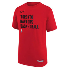 Toronto Raptors Youth Essential Practice T-Shirt Red | Nike Lifestyle