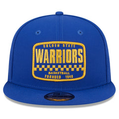Golden State Warriors Rally Drive Finish Line Patch 9FIFTY Snapback Hat for sale Royal | New Era US