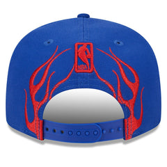 Philadelphia 76ers Rally Drive Flames 9FIFTY Snapback Hat Royal | New Era for sale