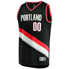 Scoot Henderson Portland Trail Blazers Fast Break Replica Jersey Icon Edition Black | Fanatics