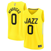 Taylor Hendricks Utah Jazz Fast Break Replica Jersey Icon Edition Yellow | Fanatics US