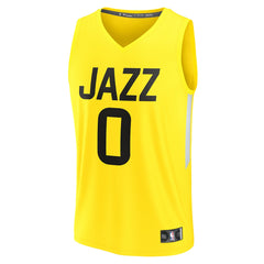Taylor Hendricks Utah Jazz Youth Fast Break Replica Jersey Icon Edition Yellow | Fanatics Lifestyle