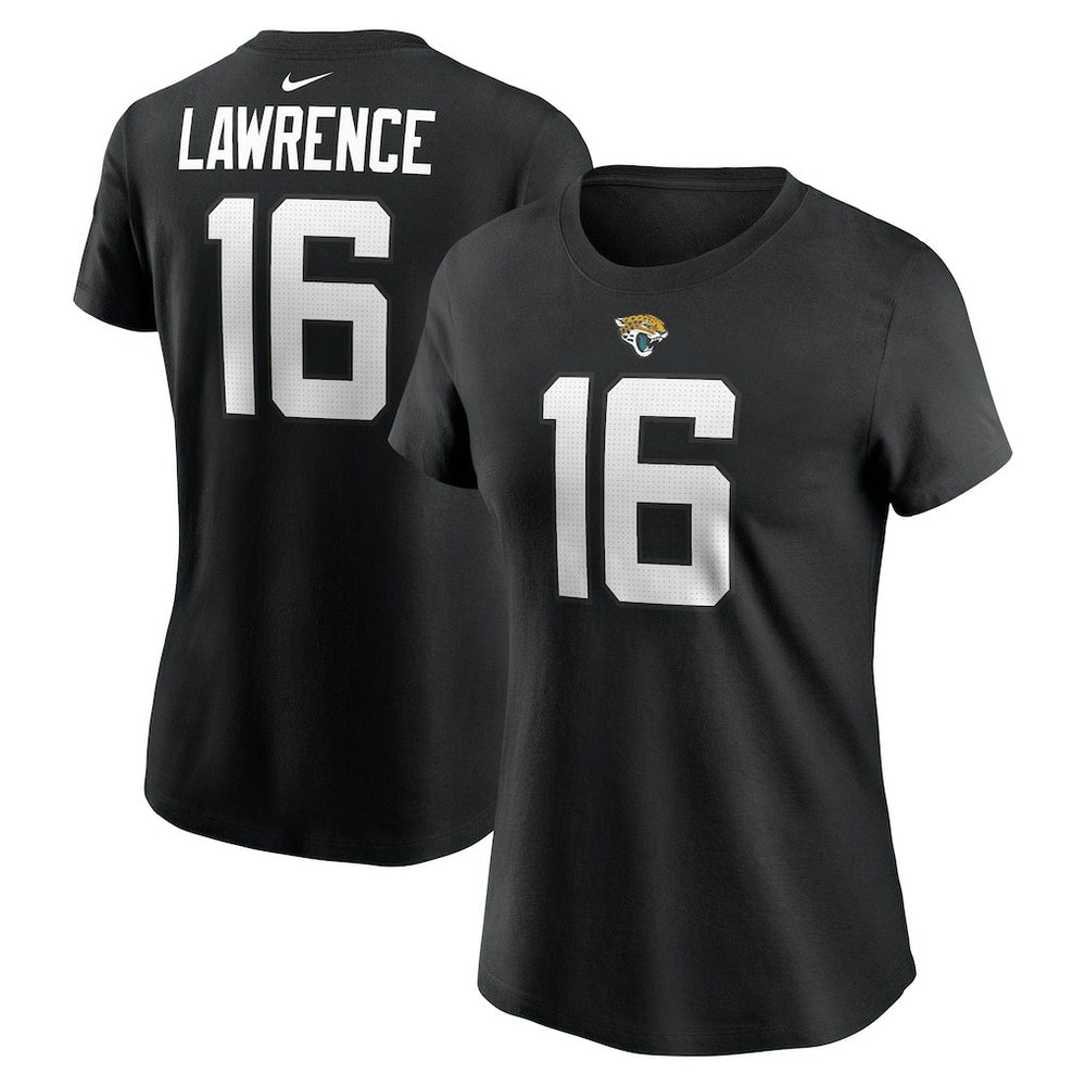 Nike Trevor Lawrence Jacksonville Jaguars Women's Player Name & Number T-Shirt Black