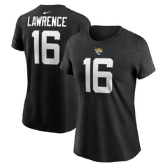 Nike Trevor Lawrence Jacksonville Jaguars Women's Player Name & Number T-Shirt Black