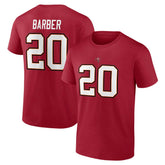 Fanatics Ronde Barber Tampa Bay Buccaneers Retired Player Icon Name & Number T-Shirt Red